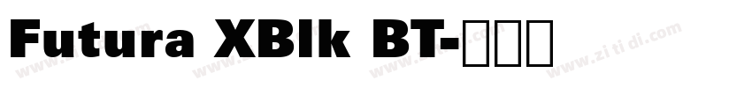 Futura XBlk BT字体转换